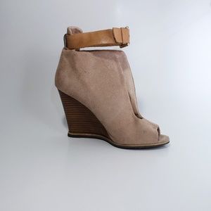 Zigi Soho Strut 4" Stacked Wedge | Tan | Women's Size 7.5
